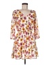 Forever 21 100% Polyester Floral Ivory Casual Dress Size M - photo 1