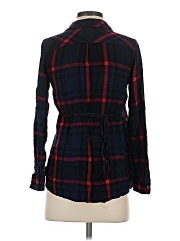 Isabel Maternity Long Sleeve Button-Down Shirt (view 2)