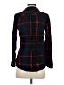 Isabel Maternity 100% Rayon Plaid Blue Long Sleeve Button-Down Shirt Size XS - photo 2