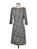 J. McLaughlin Animal Print Blue Gray Casual Dress Size M - photo 1