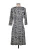 J. McLaughlin Animal Print Blue Gray Casual Dress Size M - photo 2