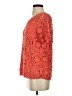 Blair 100% Cotton Orange Short Sleeve Blouse Size S - photo 5
