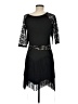 Unbranded 100% Polyester Black Cocktail Dress Size M - photo 2