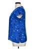 Fun2Fun 100% Polyester Blue Short Sleeve Blouse Size XL - photo 5