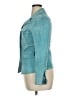 Assorted Brands 100% Leather Teal Blazer Size 14 - photo 5