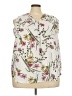 Vince Camuto 100% Polyester Floral Ivory Sleeveless Blouse Size 3X - photo 1