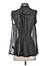Who What Wear 100% Polyester Polka Dots Black Sleeveless Blouse Size S - photo 2