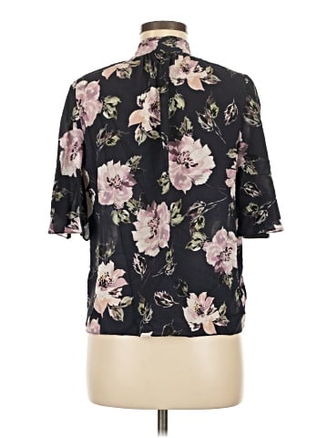 Rebecca Taylor Short Sleeve Silk Top (view 2)