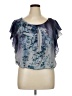 Covington 100% Polyester Floral Blue Sleeveless Blouse Size XL - photo 1