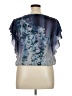 Covington 100% Polyester Floral Blue Sleeveless Blouse Size XL - photo 2