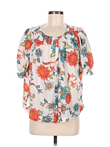 Rose + Olive Short Sleeve Blouse (view 1)
