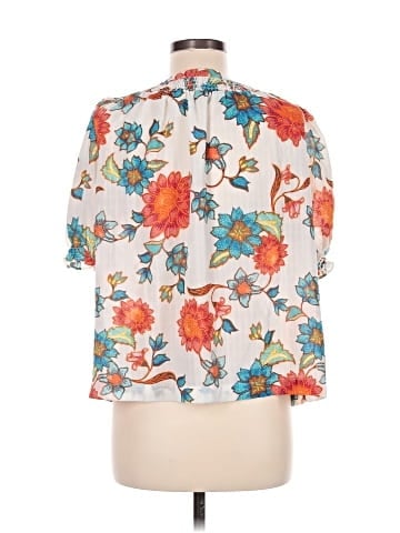 Rose + Olive Short Sleeve Blouse (view 2)