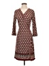 Max Studio Print Brown Casual Dress Size S - photo 1