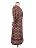 Max Studio Print Brown Casual Dress Size S - photo 4