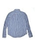 Chaps 100% Cotton Stripes Blue Long Sleeve Button-Down Shirt Size M (youth) - photo 2