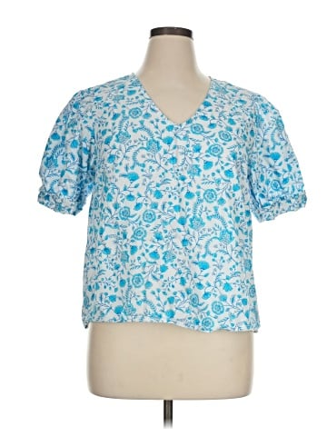 Draper James Short Sleeve Blouse (view 1)