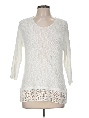 Ann Taylor LOFT Outlet 3/4 Sleeve T-Shirt (view 1)