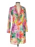Boston Proper 100% Polyester Tropical Pink Casual Dress Size XXS - photo 1