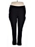 Larry Levine Solid Black Active Pants Size 24W - photo 1
