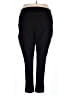 Larry Levine Solid Black Active Pants Size 24W - photo 2