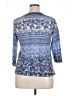 Christopher & Banks Blue 3/4 Sleeve Top Size XL - photo 2