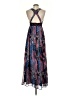XOXO 100% Polyester Paisley Blue Cocktail Dress Size 3 - 4 - photo 2
