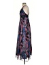 XOXO 100% Polyester Paisley Blue Cocktail Dress Size 3 - 4 - photo 5