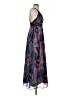 XOXO 100% Polyester Paisley Blue Cocktail Dress Size 3 - 4 - photo 4