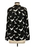 Whistles Print Black Long Sleeve Blouse Size 4 - photo 2