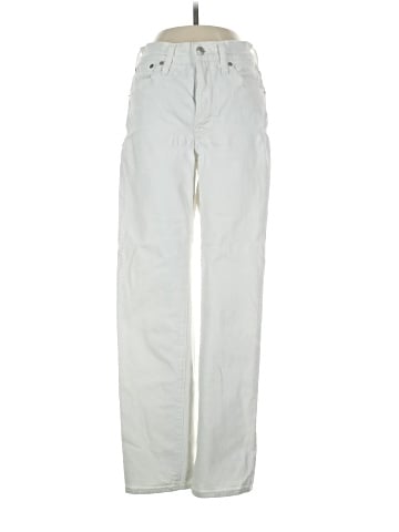 Madewell The Mid-Rise Perfect Vintage Straight Jean in Tile White (view 1)