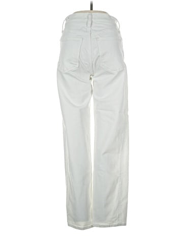 Madewell The Mid-Rise Perfect Vintage Straight Jean in Tile White (view 2)