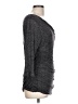 H&M 100% Viscose Gray 3/4 Sleeve Top Size L - photo 4