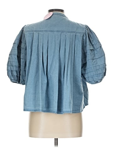 Karlie 3/4 Sleeve Button-Down Shirt (view 2)