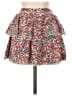 Timing 100% Polyester Floral Pink Red Casual Skirt Size S - photo 1