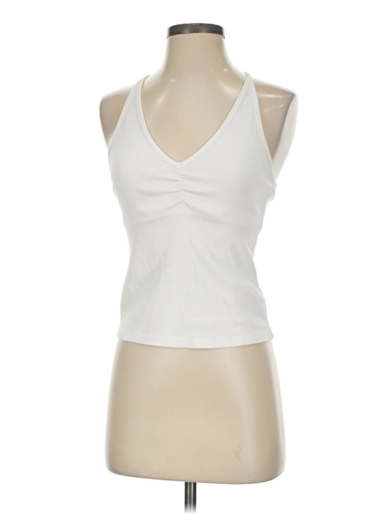 Pre-owned Old Navy Tank Top White Halter Neckline Tops