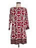 Laundry by Design Print Red Casual Dress Size 6 - photo 1