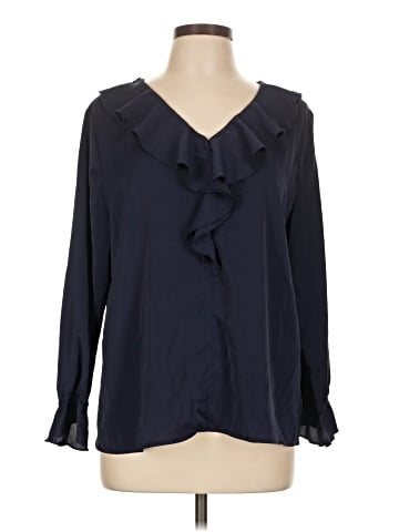 Allegra K Long Sleeve Blouse (view 1)