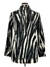 Lyssé Metallic Silver Long Sleeve Button-Down Shirt Size XL - photo 2