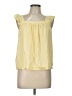 Jun & Ivy 100% Polyester Yellow Sleeveless Blouse Size L - photo 1