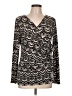 Attention Black Long Sleeve Blouse Size L - photo 1