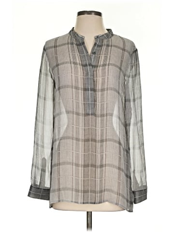 Theory 3/4 Sleeve Silk Top (view 1)