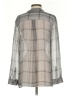 Theory 100% Silk Gray 3/4 Sleeve Silk Top Size S - photo 2