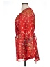 LYS 100% Polyester Red 3/4 Sleeve Blouse Size 1X - photo 5