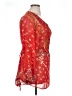 LYS 100% Polyester Red 3/4 Sleeve Blouse Size 1X - photo 4