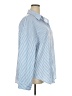 Unbranded 100% Polyester Stripes Blue Long Sleeve Blouse Size 4X - photo 4