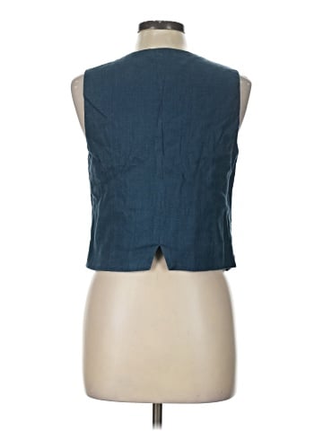 Madewell Single-Breasted Vest in 100% Linen (view 2)