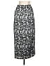 Halogen 100% Polyester Paisley Silver Gray Casual Skirt Size XXS - photo 2