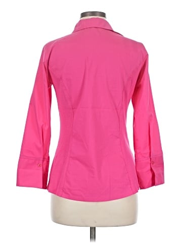 Signature by Larry Levine 3/4 Sleeve Button-Down Shirt (view 2)