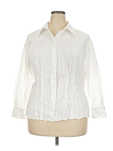 Banana Republic Factory Store 3/4 Sleeve Button-Down Shirt (view 1)