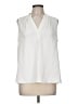 Vince Camuto 100% Polyester Ivory Sleeveless Blouse Size M - photo 1